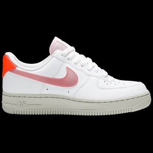 Women’s Nike Air Force 1’s Pink and Orange